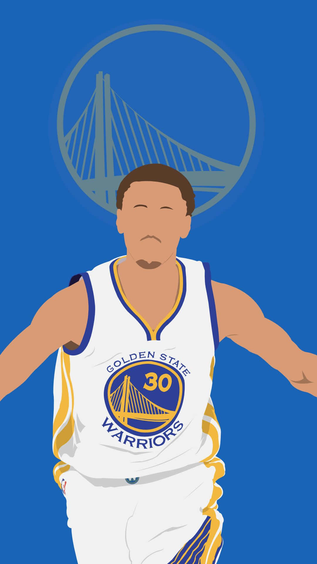 Stephen Curry Tegneserie 1080 X 1920 Wallpaper