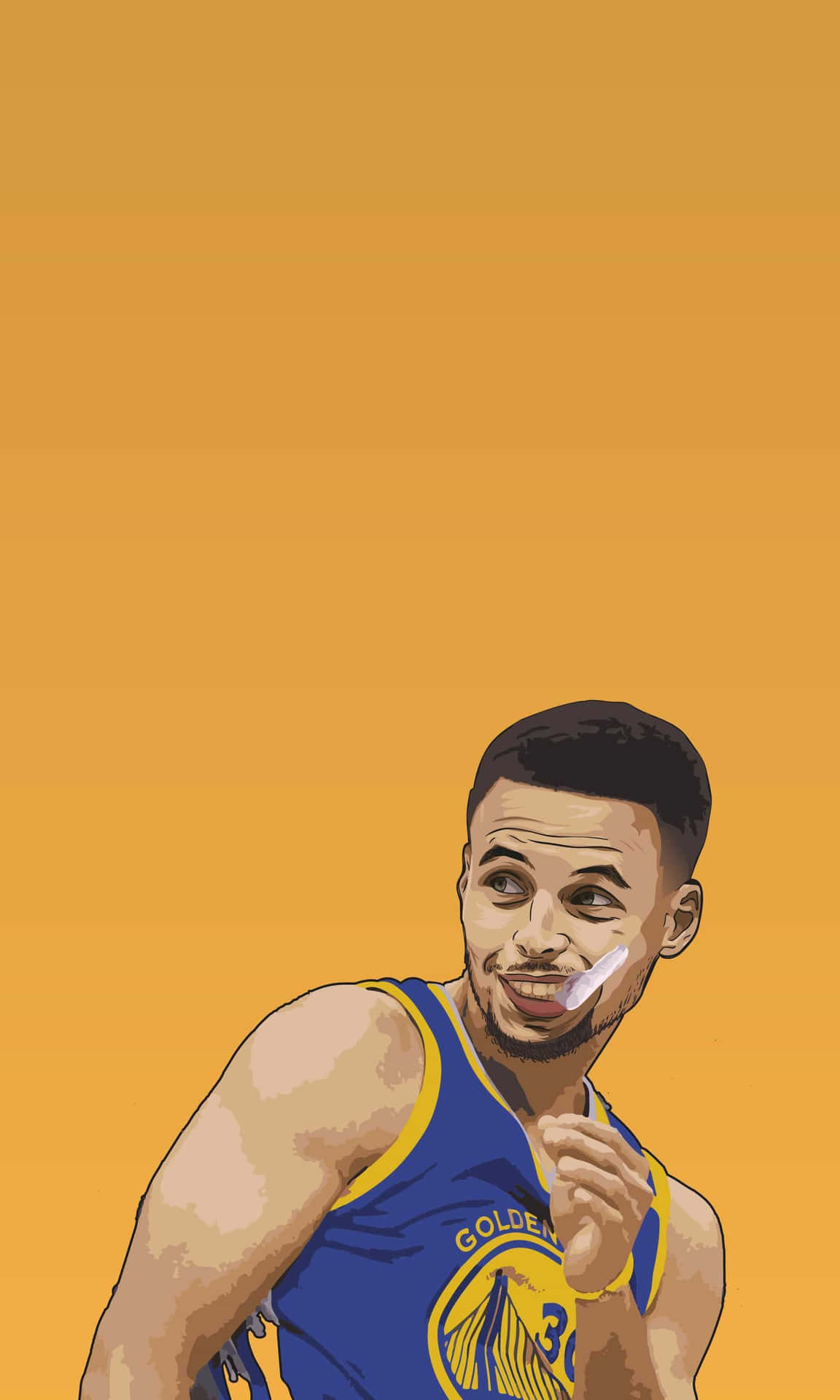 Stephen Curry dominating on the court Wallpaper