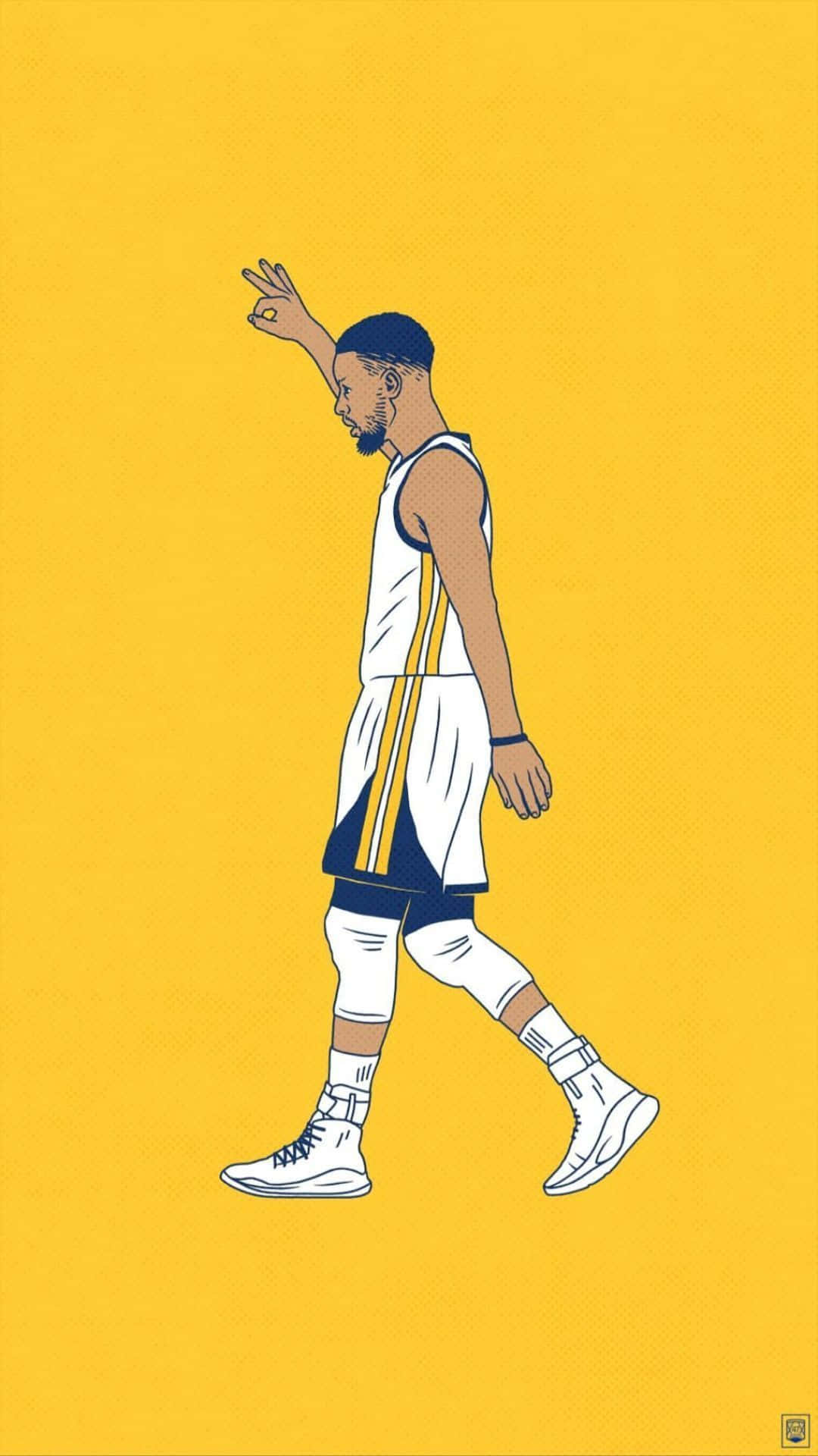 Stephen Curry Taking it to the Hoop Wallpaper