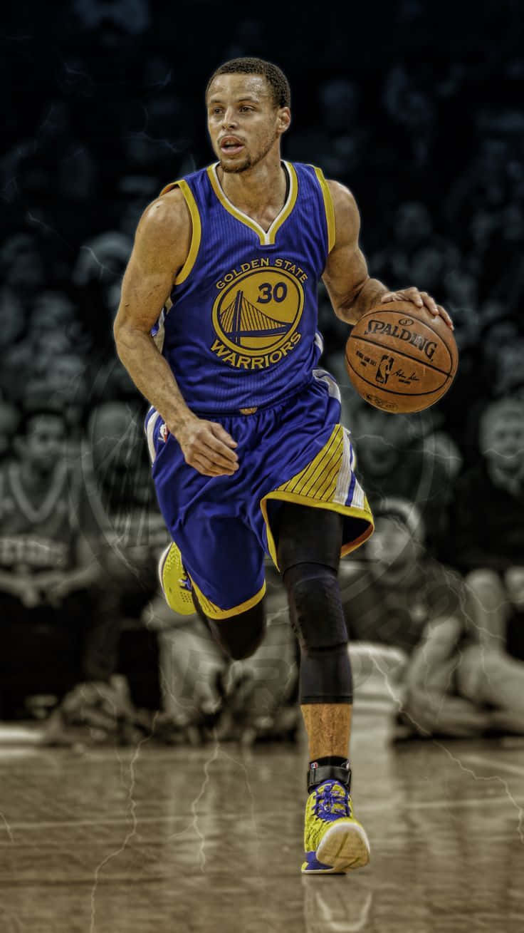 Stephencurry Golden State Warriors Cool Foto Wallpaper