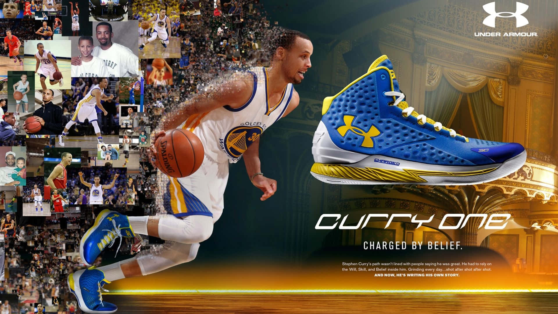 Download Stephen Curry Showing Off His Cool Moves Wallpaper