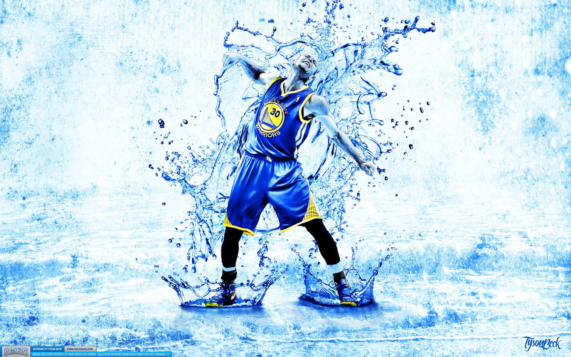 Stephen Curry Splash Cooles Basketball-iphone Wallpaper