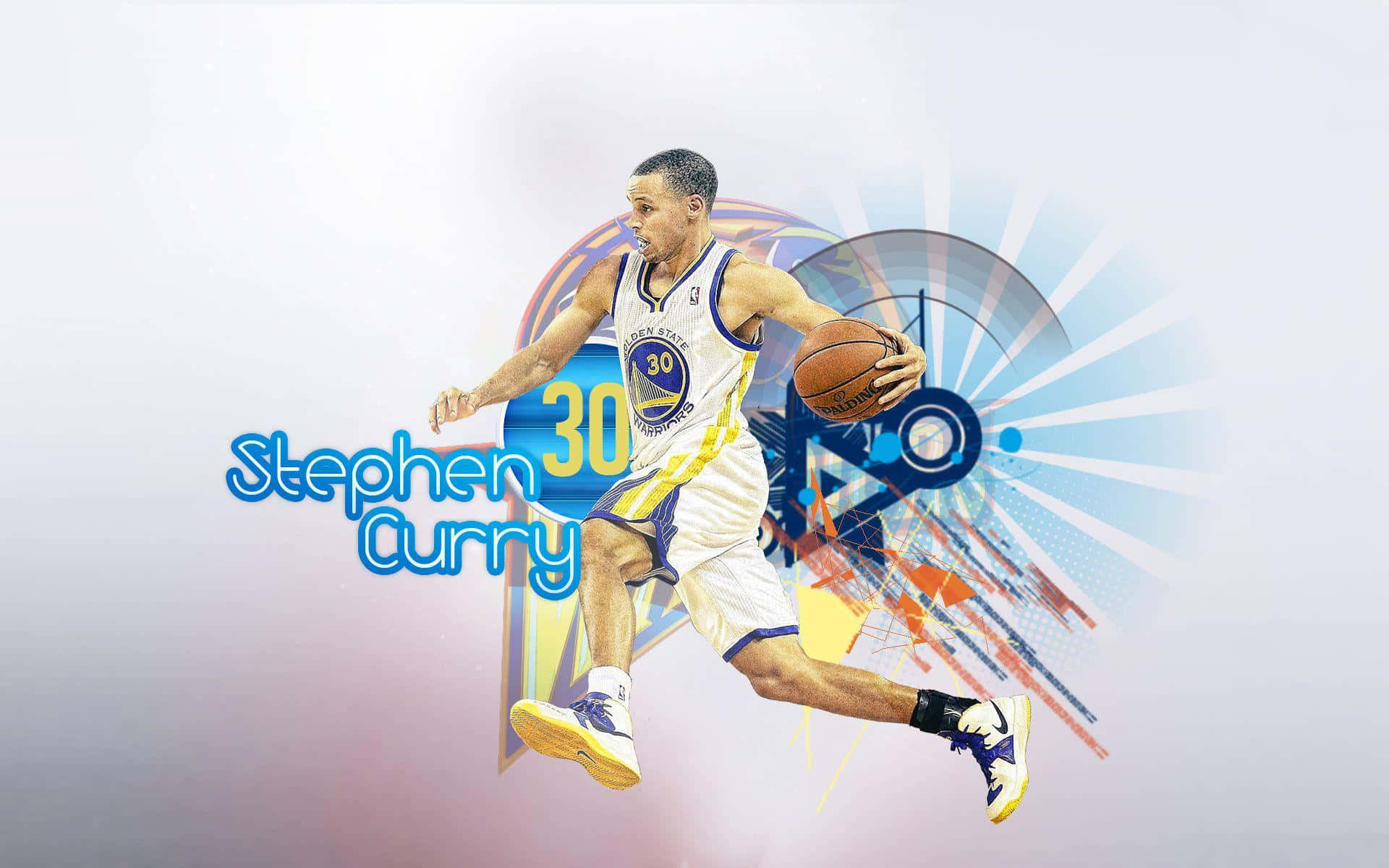 Stephen Curry Warriors Basketball Artwork Wallpaper