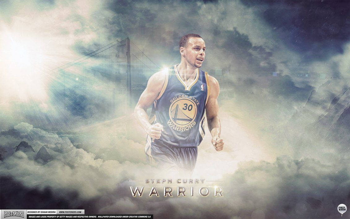 Stephen Curry With Clouds Wallpaper