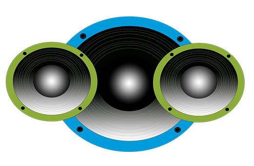 Stereo Speakers Graphic PNG