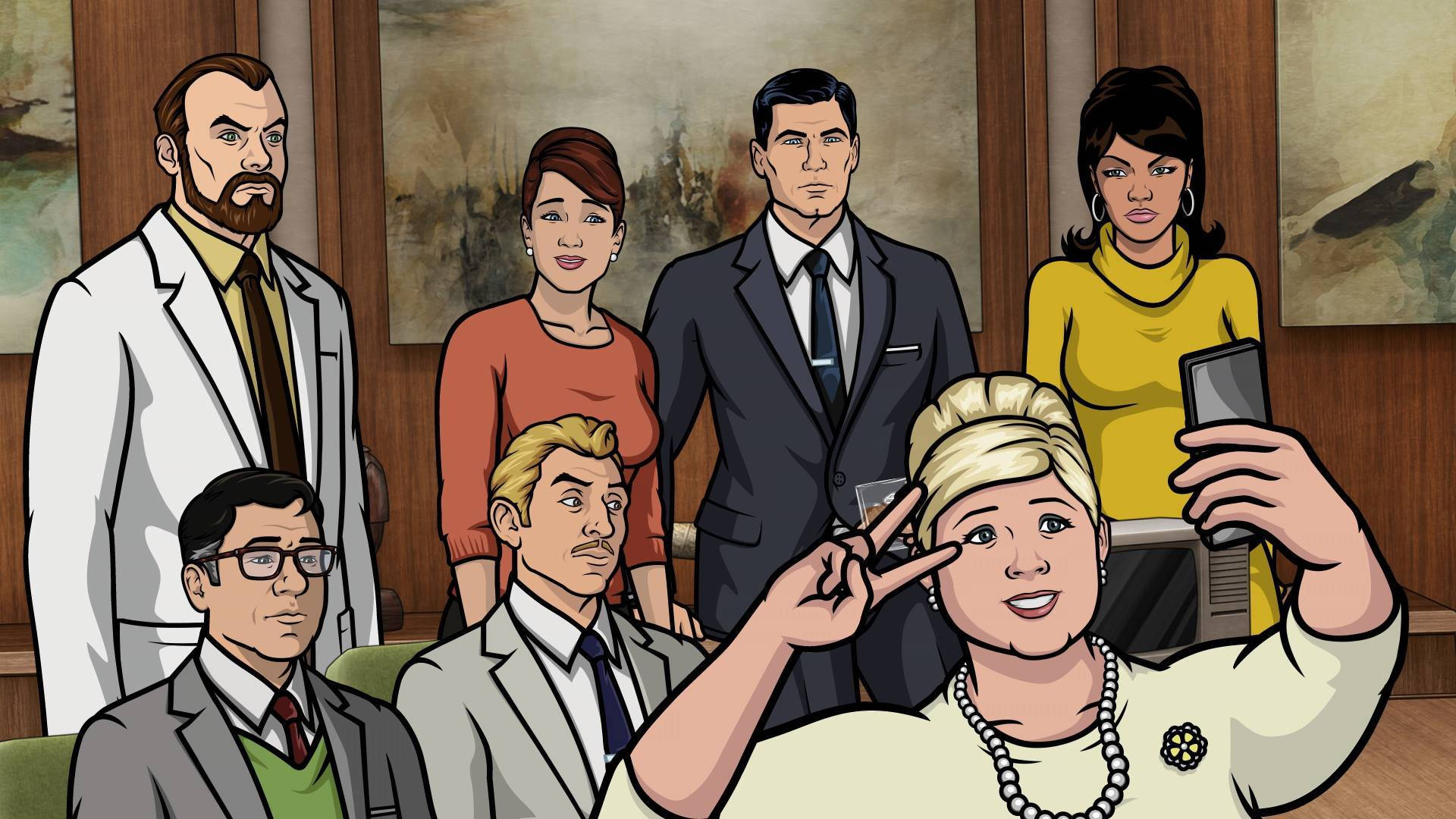 Sterling Archer Characters Selfie Background