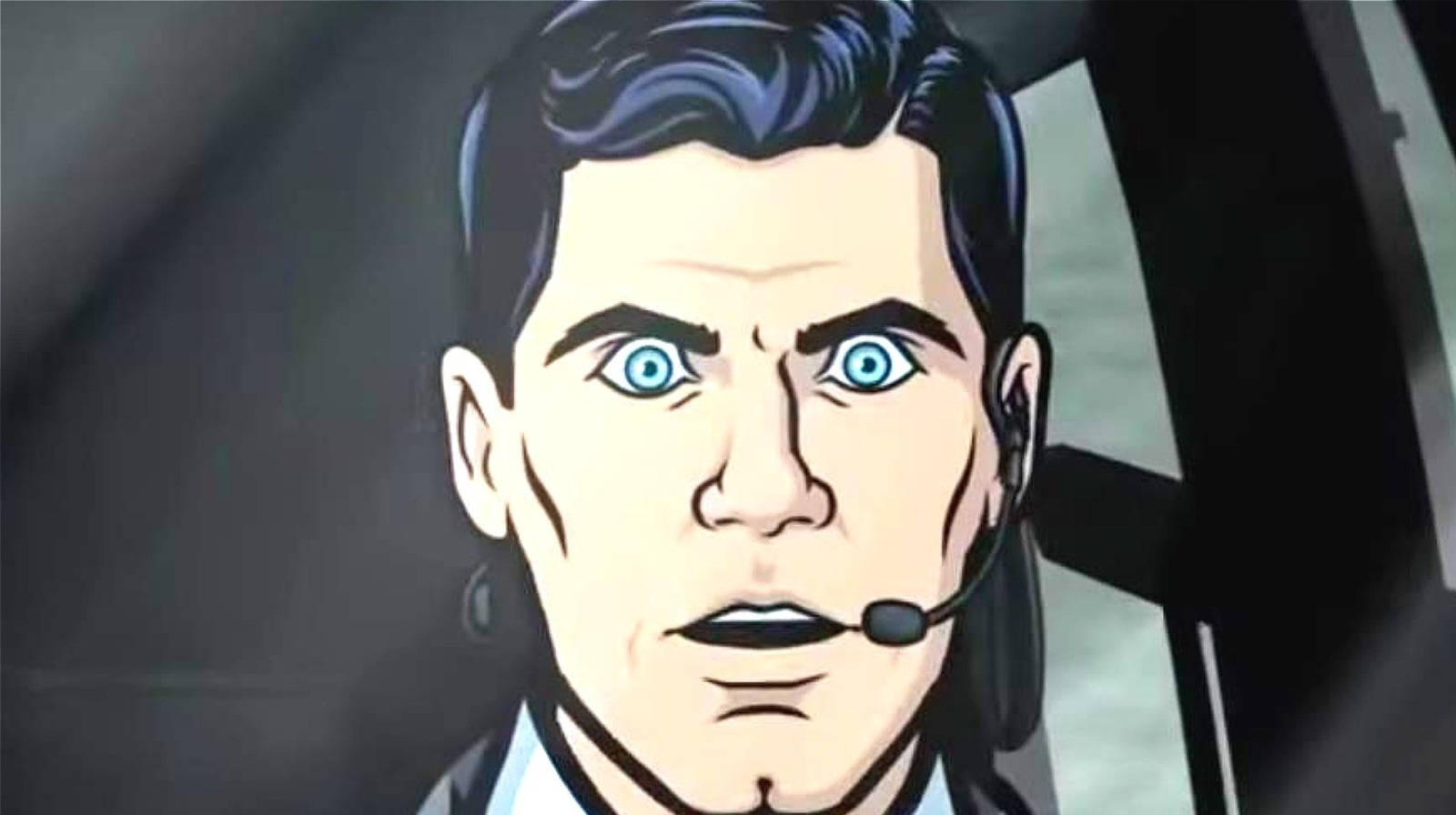 Sterling Archer Close-up Headset Wallpaper