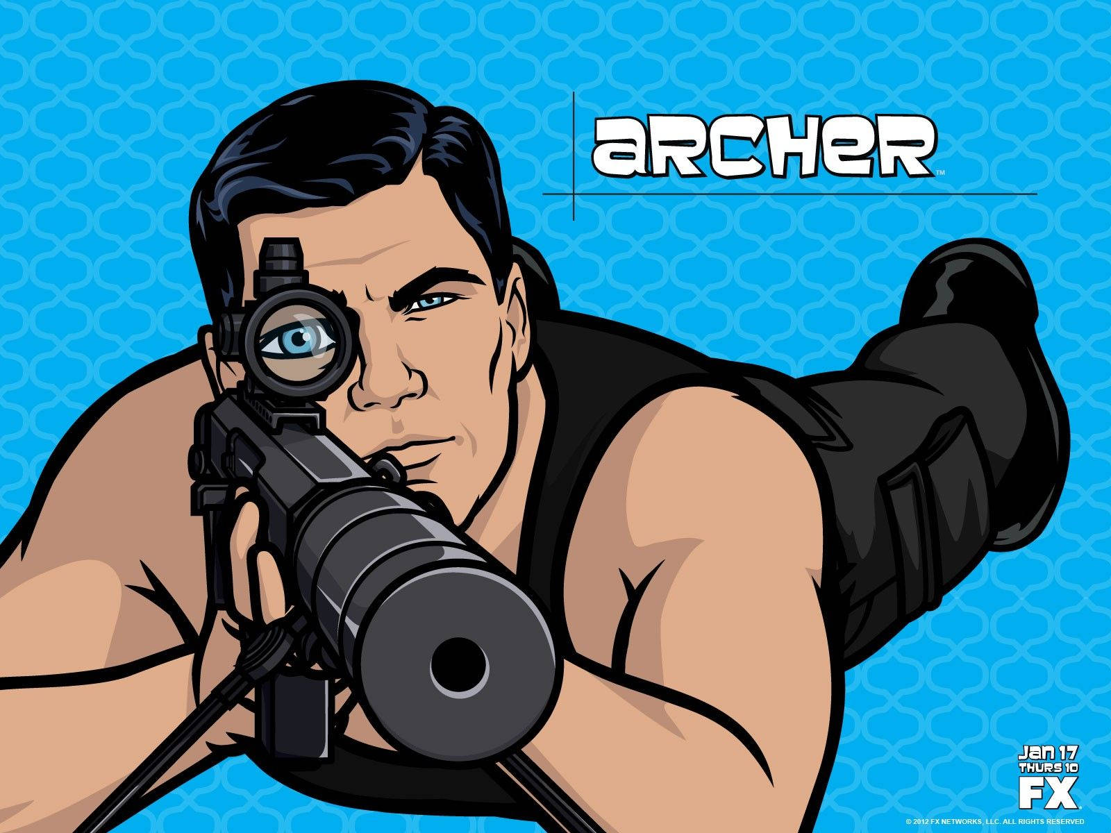 Sterling Archer Shooting Position Background
