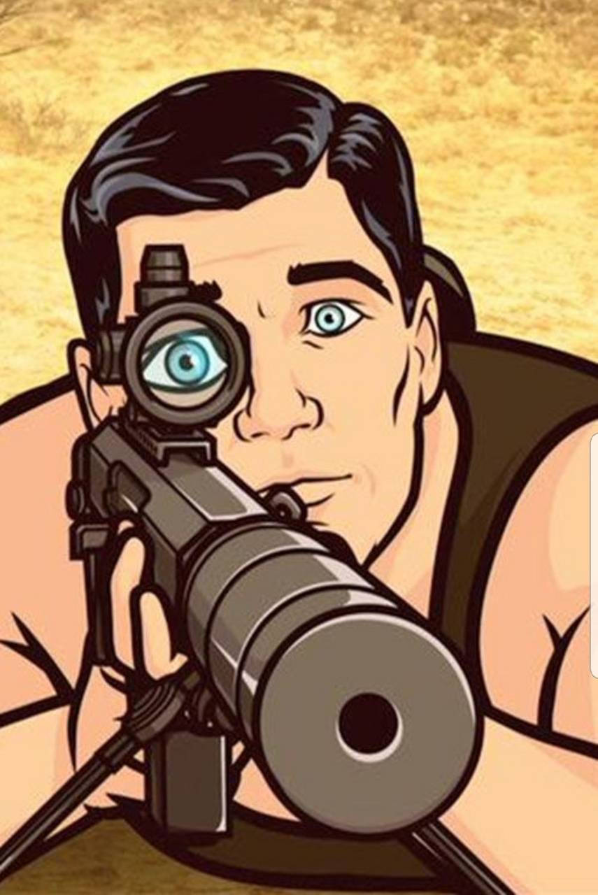 Sterling Archer Sniper Gun Background