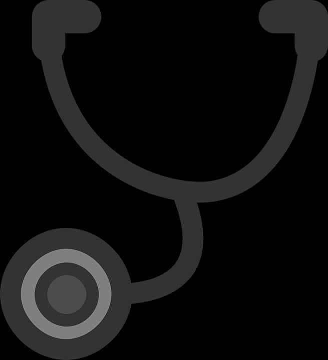 Stethoscope Silhouette Graphic PNG