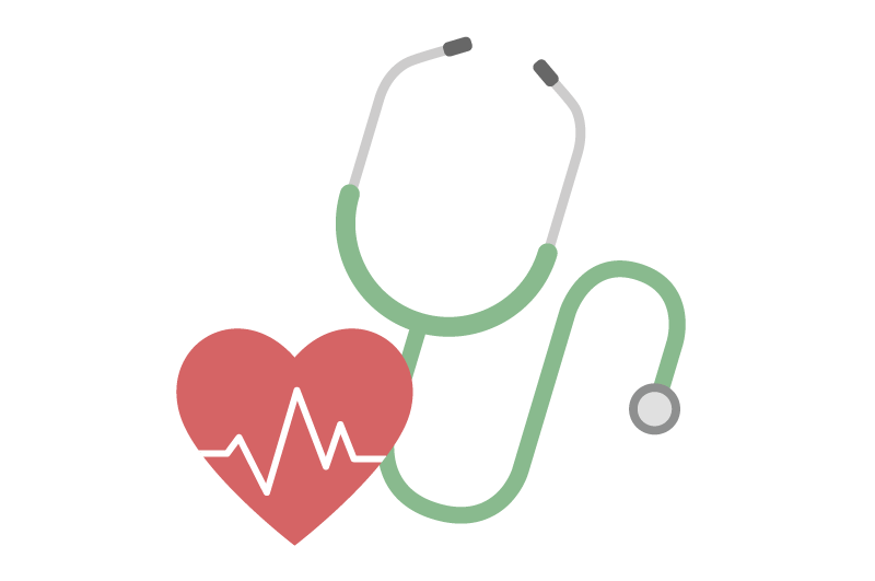 Stethoscopeand Heart Healthcare Symbol PNG