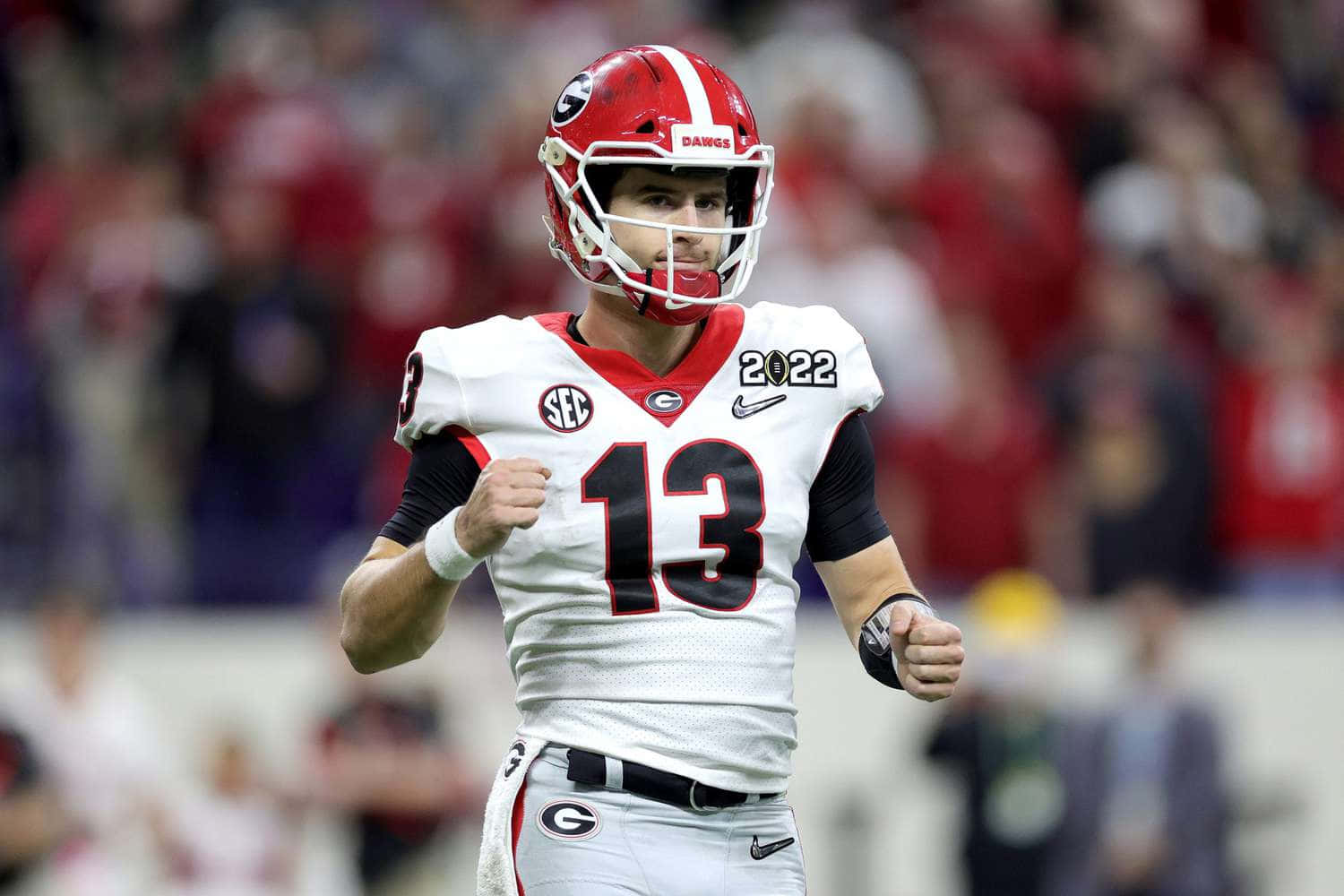 Stetson Bennett Georgia Bulldogs Quarterback2022 Wallpaper