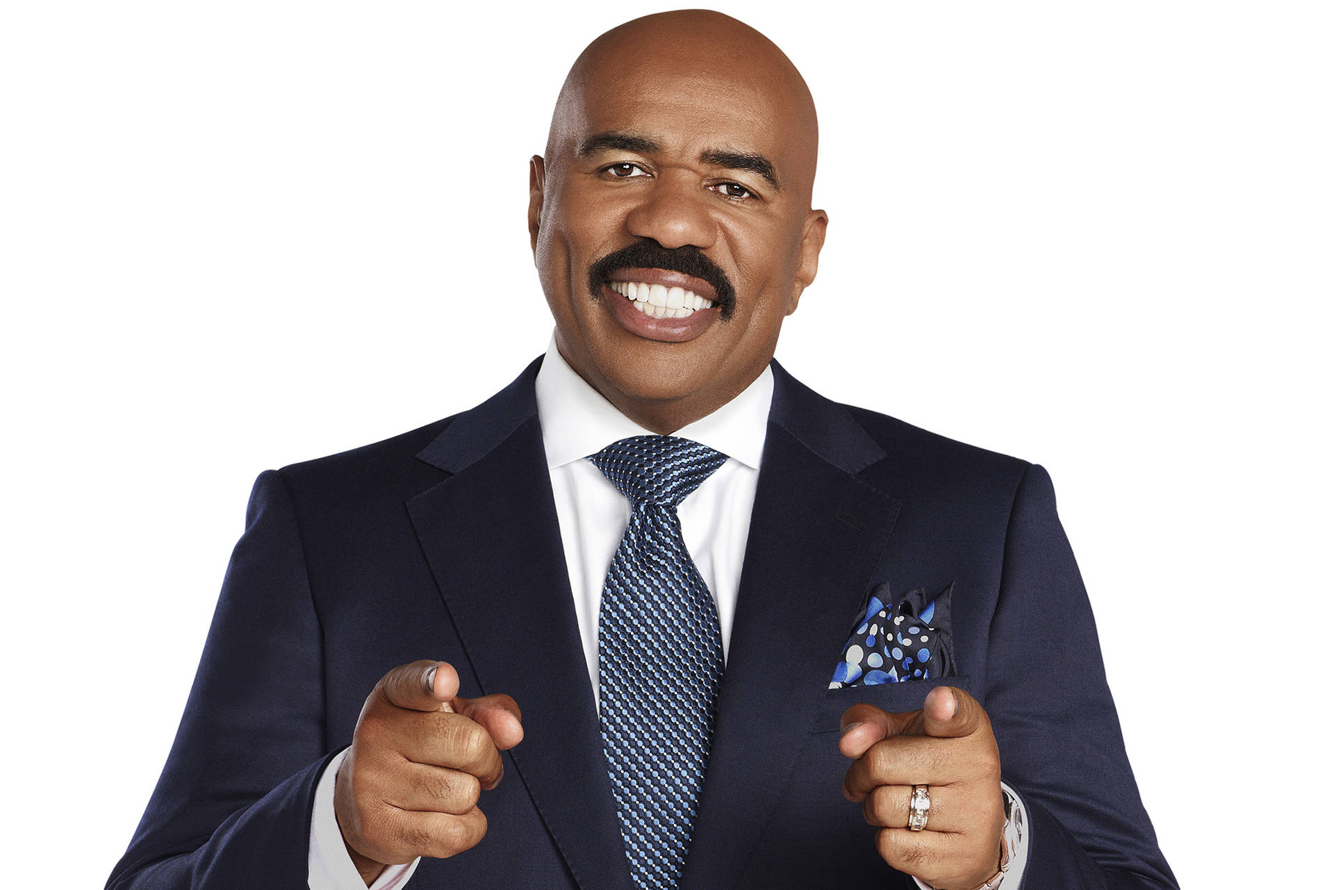 Steve Harvey Pointing With A Smile Picture