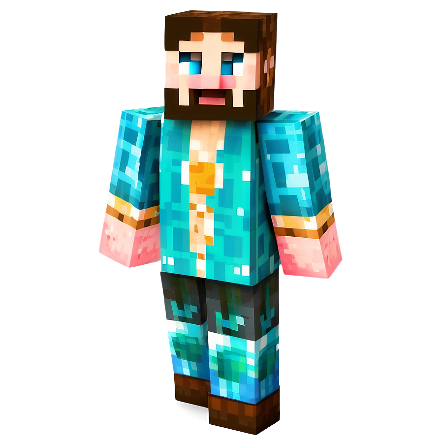 Download Steve In Diamond Armor Minecraft Png Ucn10 | Wallpapers.com