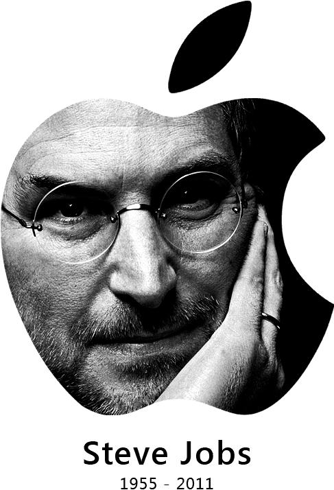Steve Jobs Apple Icon Tribute PNG