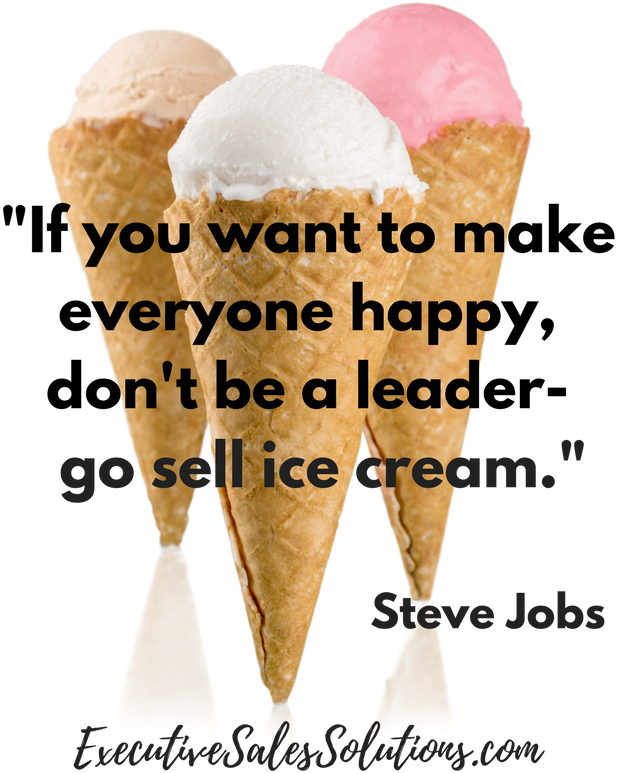 Steve Jobs Ice Cream Leadership Quote PNG