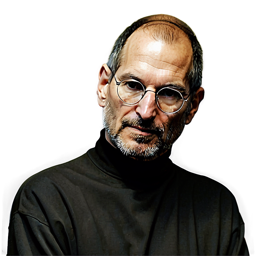 Steve Jobs In Black Turtleneck Png 13 PNG