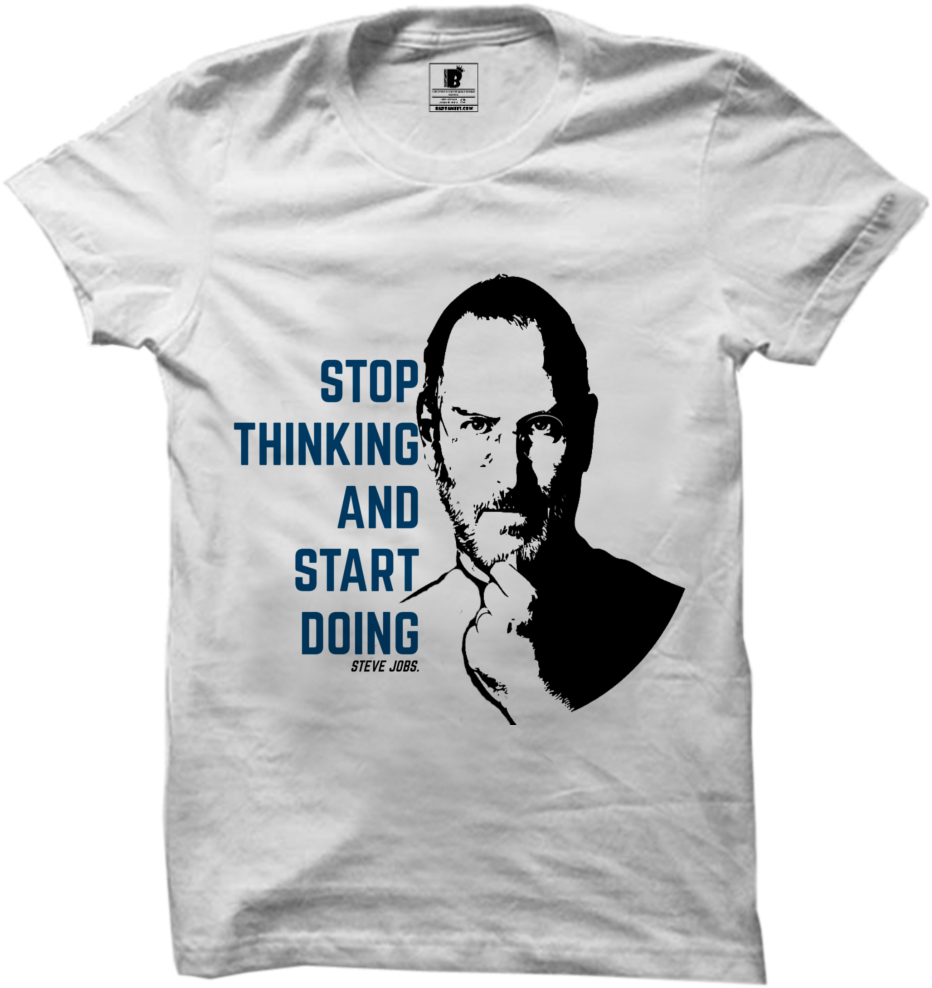 Steve Jobs Quote T Shirt Design PNG