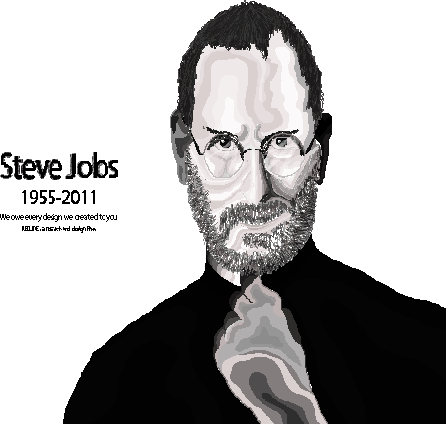 Steve Jobs Tribute Art19552011 PNG