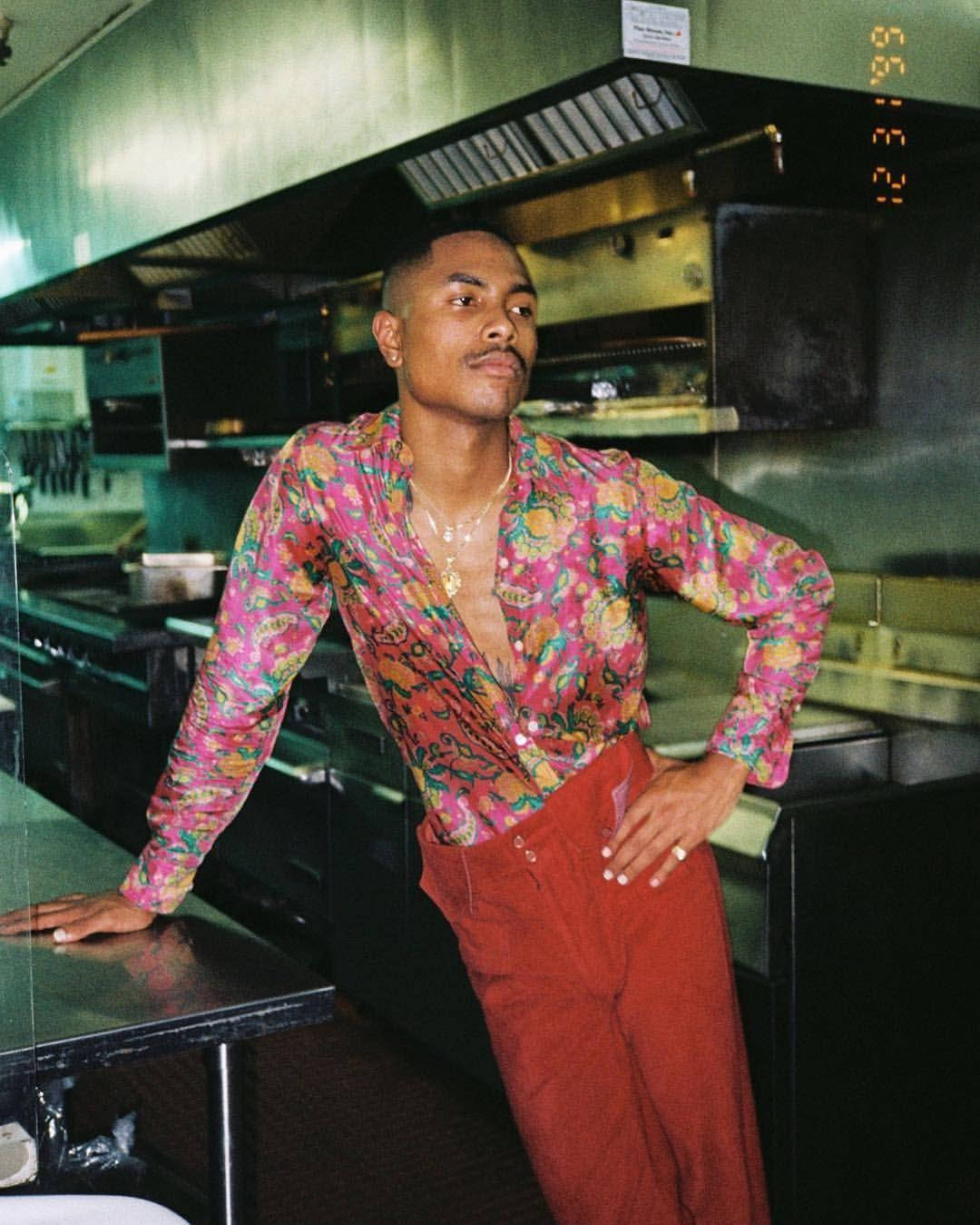 Steve Lacy In Retro Style Outfit