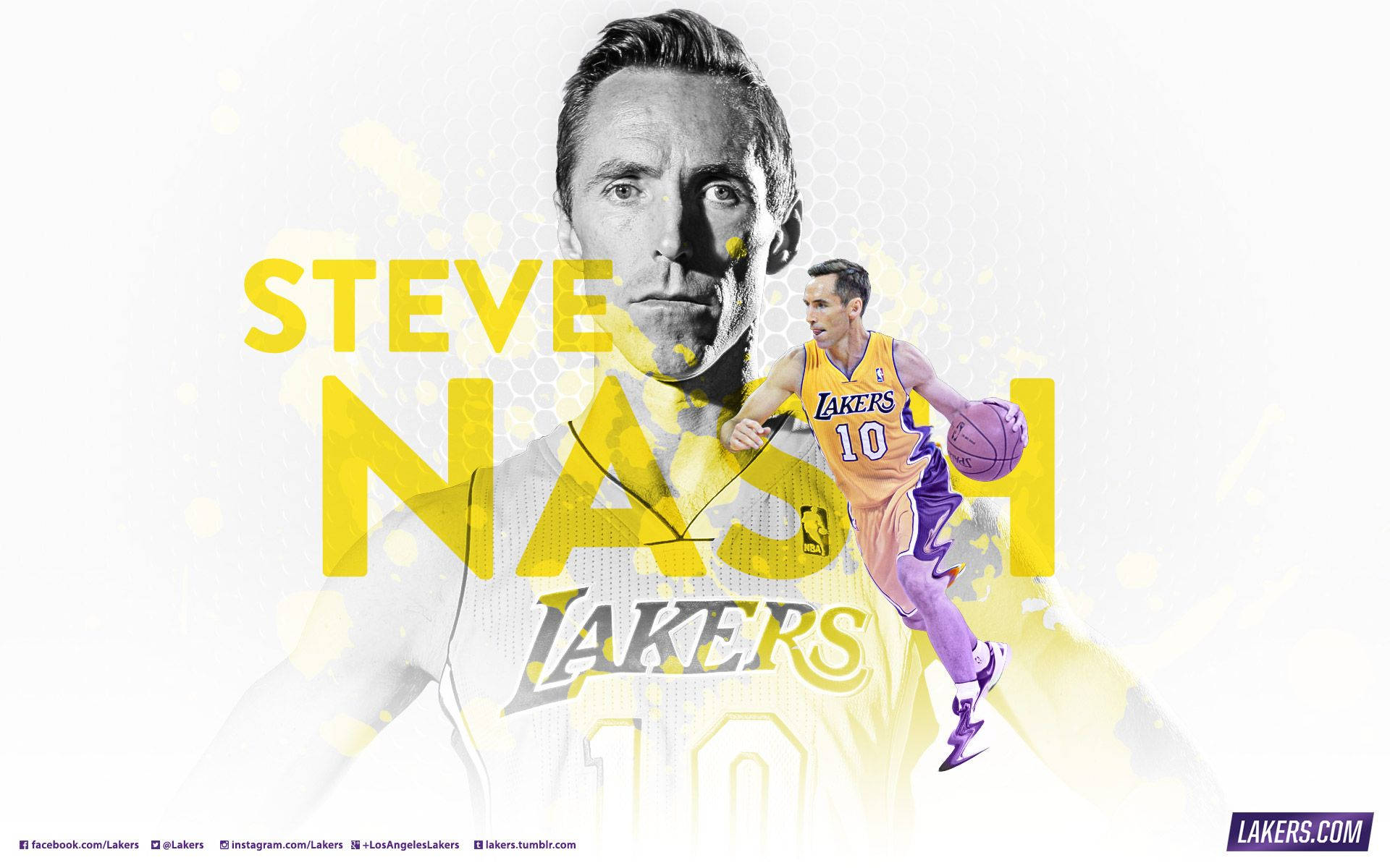 Steve Nash Lakers Face Wallpaper