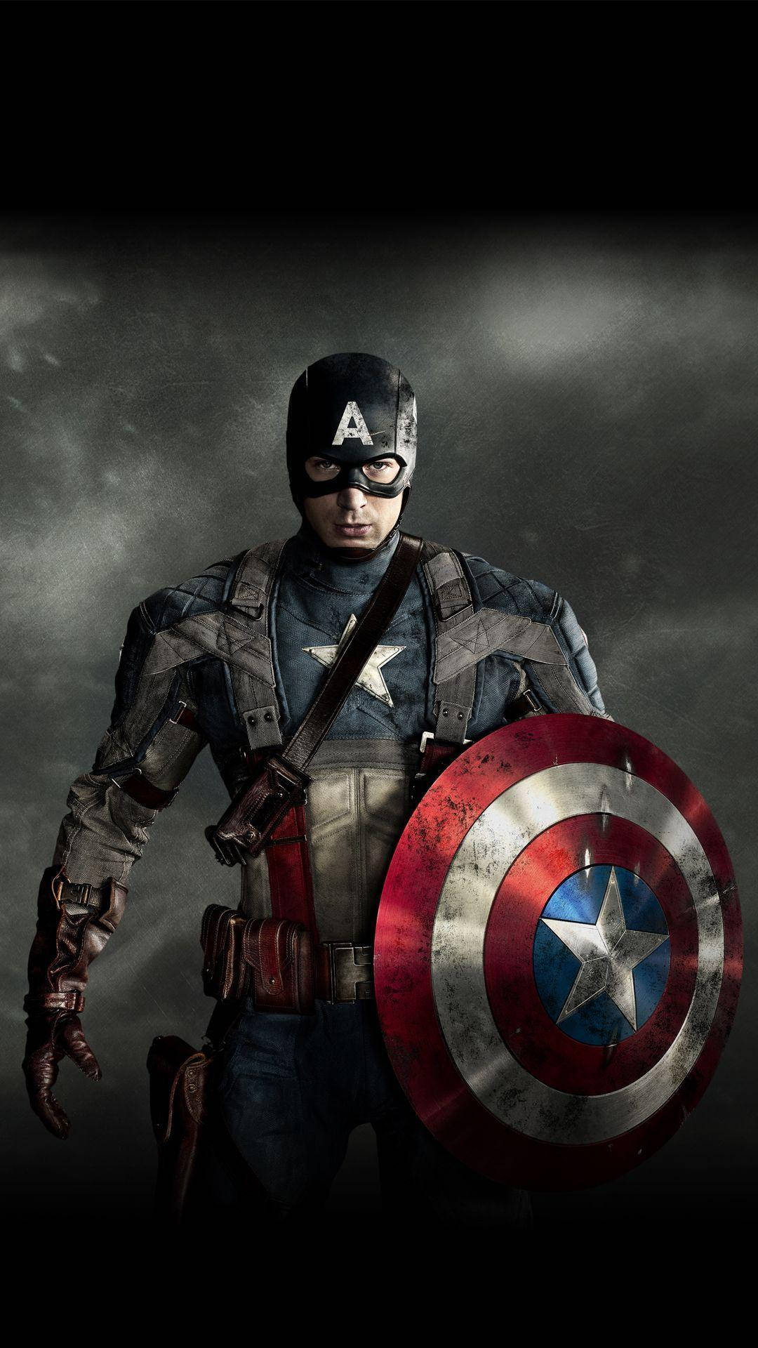 Steverogers Mit Dem Schild Von Captain America Wallpaper