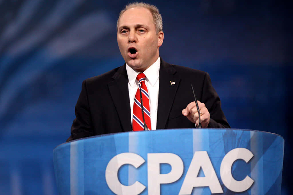 Stevescalise Talar På Cpac. (note: Since The Sentence Doesn't Relate To Computer Or Mobile Wallpaper, I Provided A Direct Translation.) Wallpaper