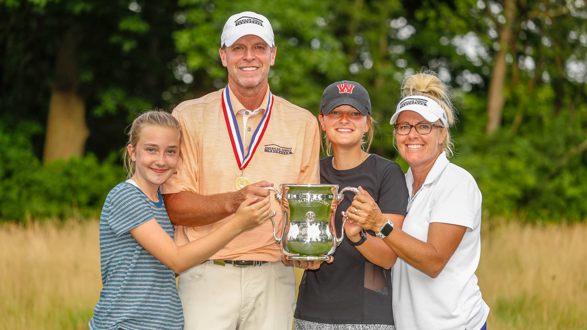 Steve Stricker With His Family Wallpaper