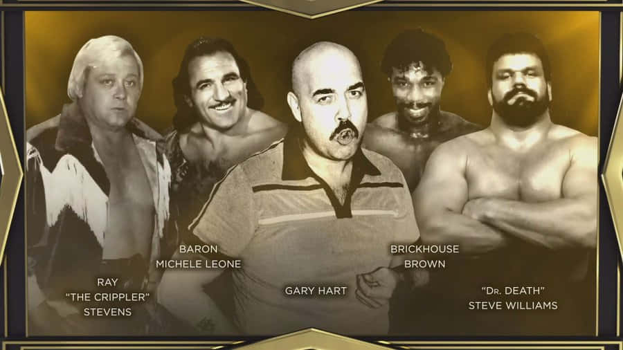 Steve Williams And Other Wrestling Superstars Wallpaper
