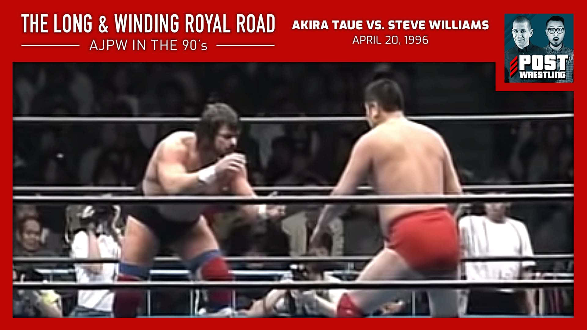 Steve Williams Wrestling With Akira Taue Wallpaper
