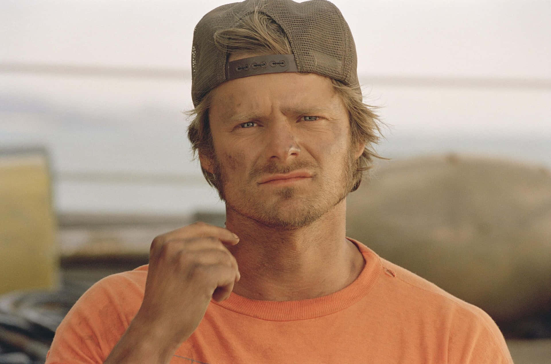 Elactor Steve Zahn En El Set De Su Último Proyecto. Fondo de pantalla