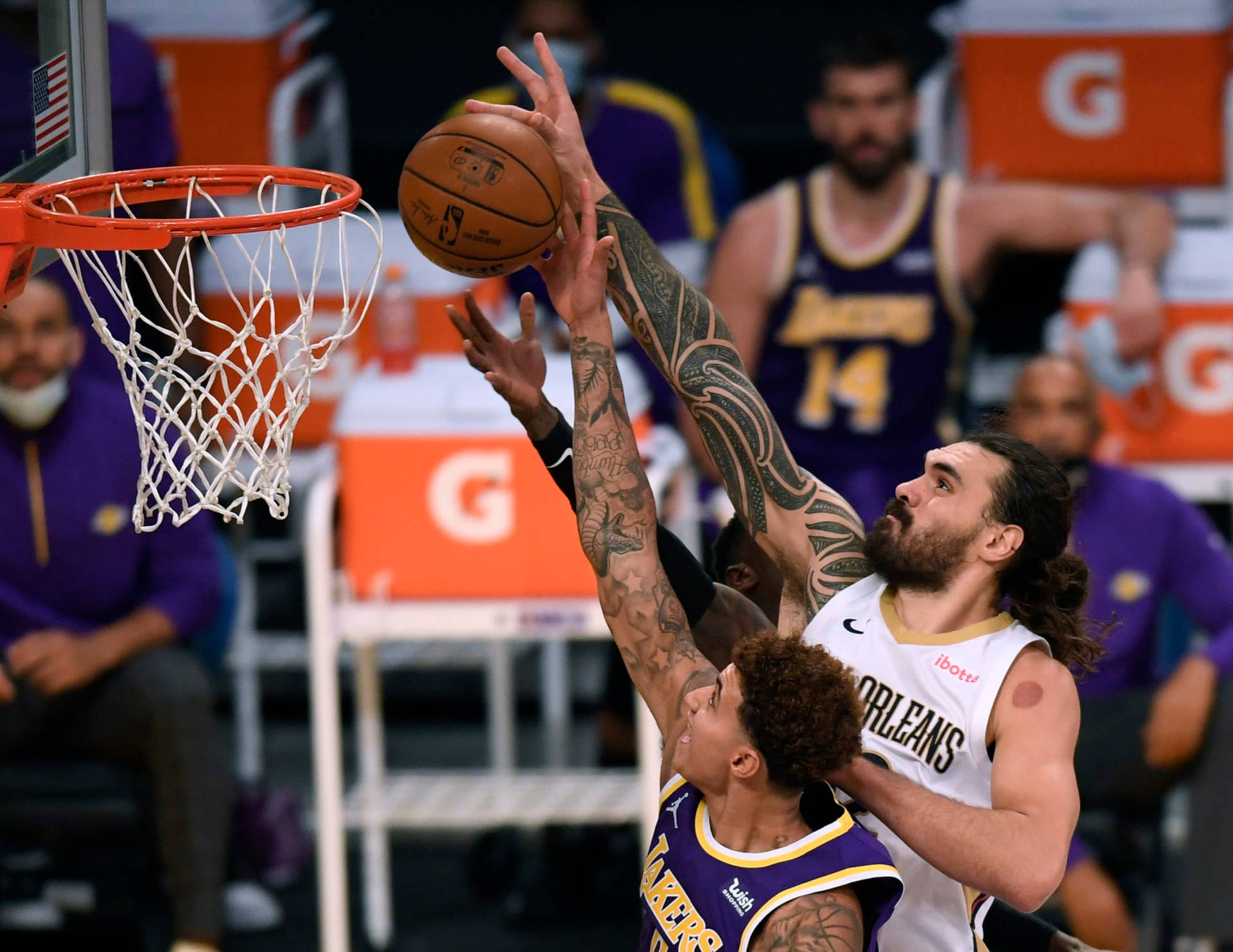 Steven Adams New Orleans Lakers tapet: Wallpaper