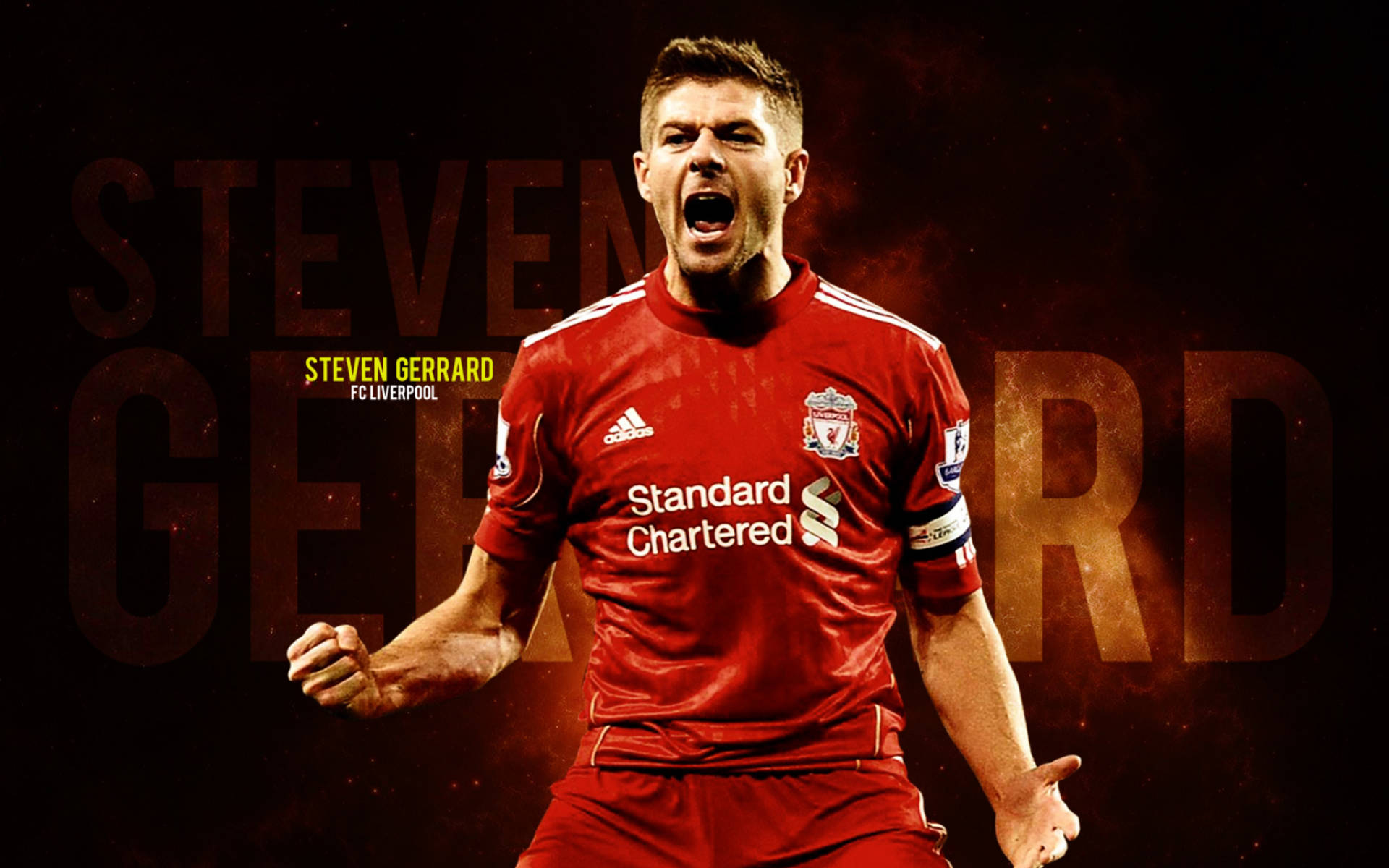 Steven Gerrard Fc Liverpool Player Background
