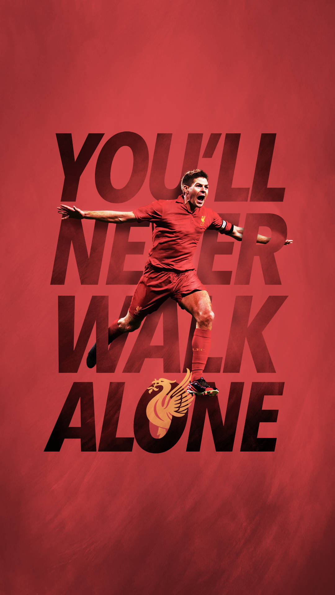 Download Steven Gerrard You'll Never Walk Alone Wallpaper 