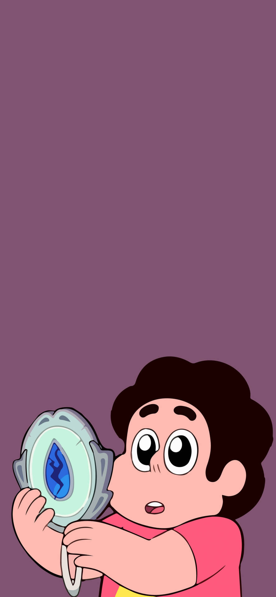 Steven Looking At Mirror Gem Animated Character Wallpaper