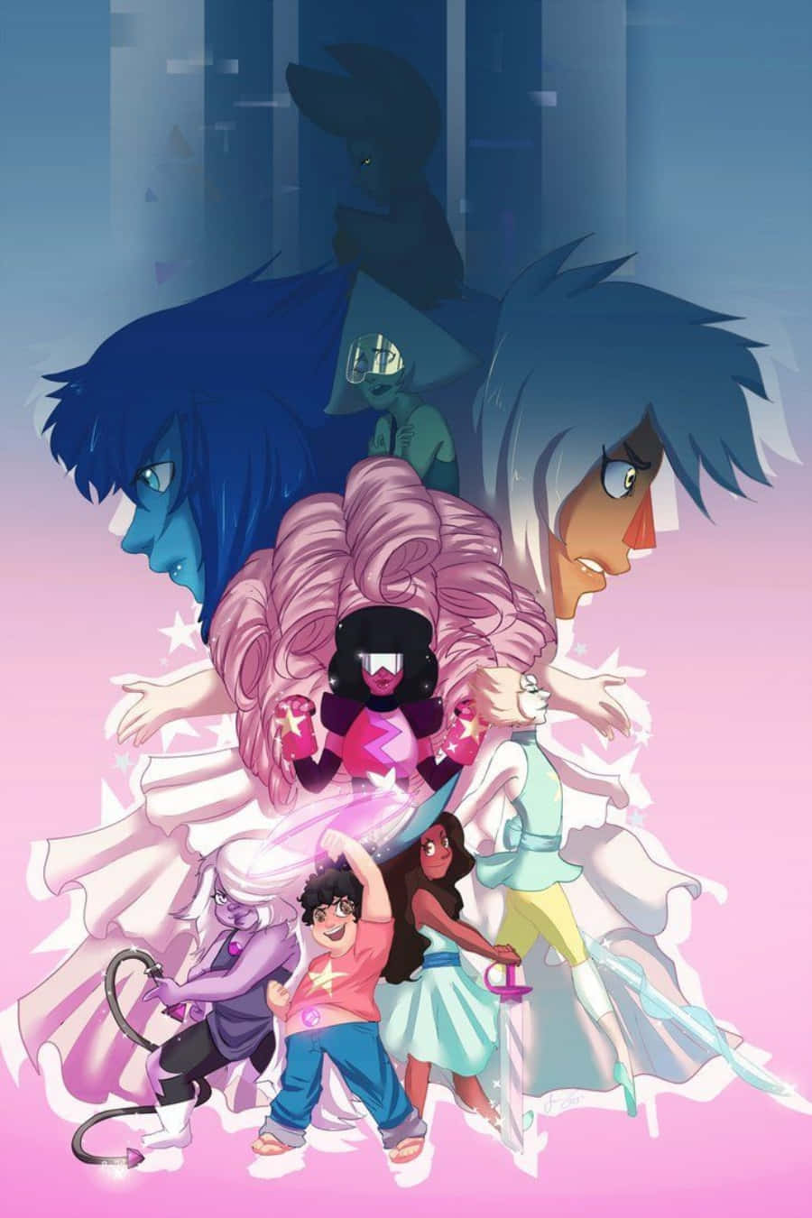 Caption: The Main Characters of Steven Universe Animated Series Wallpaper