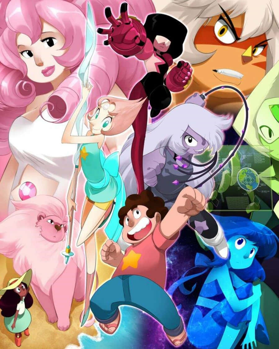 Steven Universe Characters Crystal Gems Wallpaper