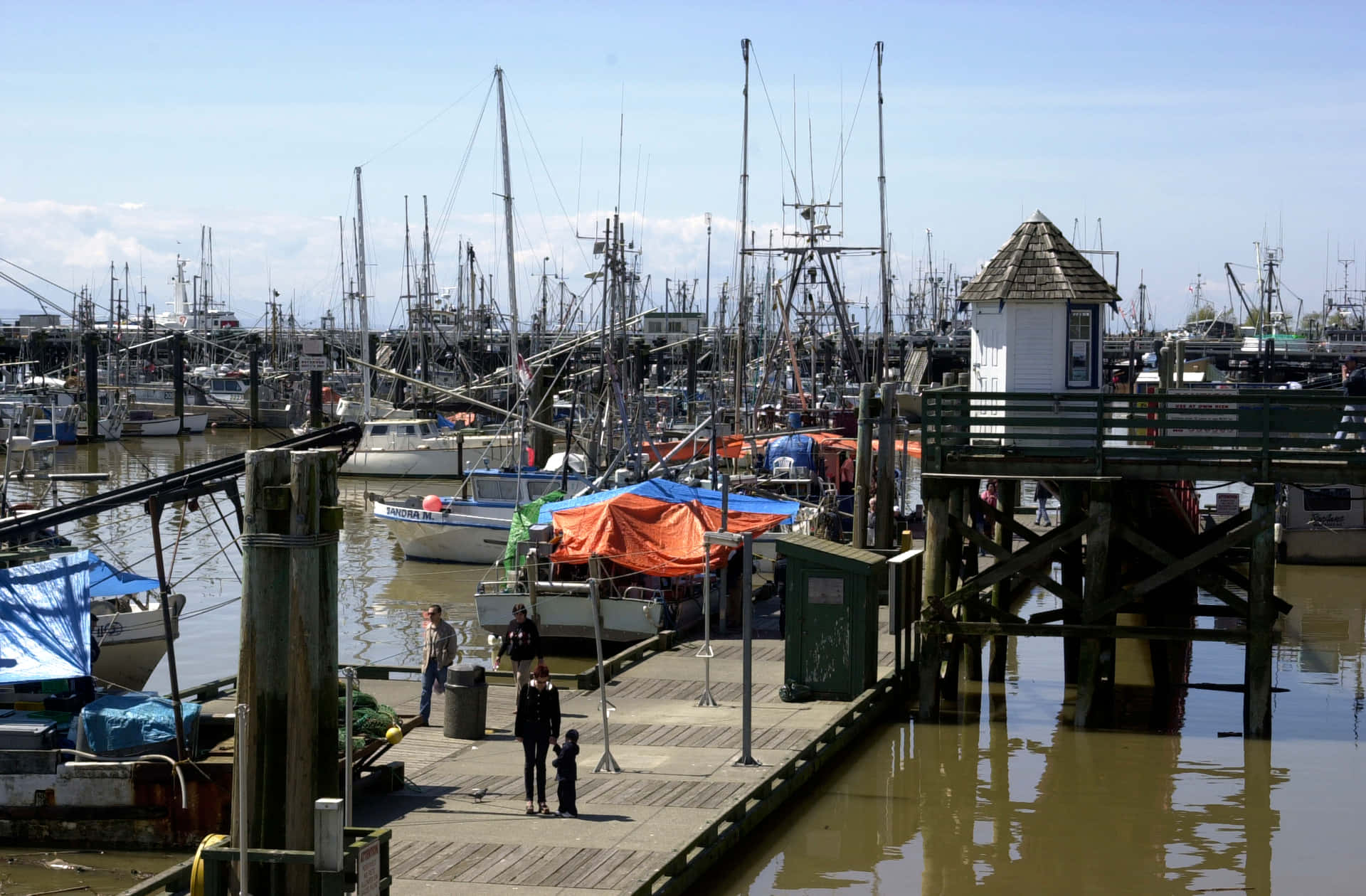 Steveston Fishing Marina Richmond B C Wallpaper