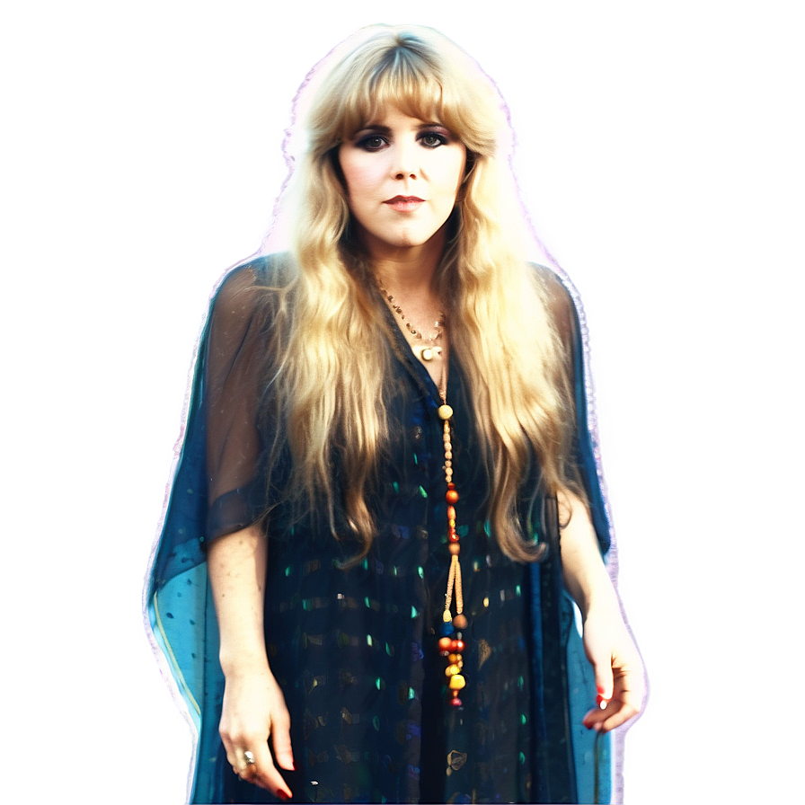 Stevie Nicks 70s Style Png Min PNG