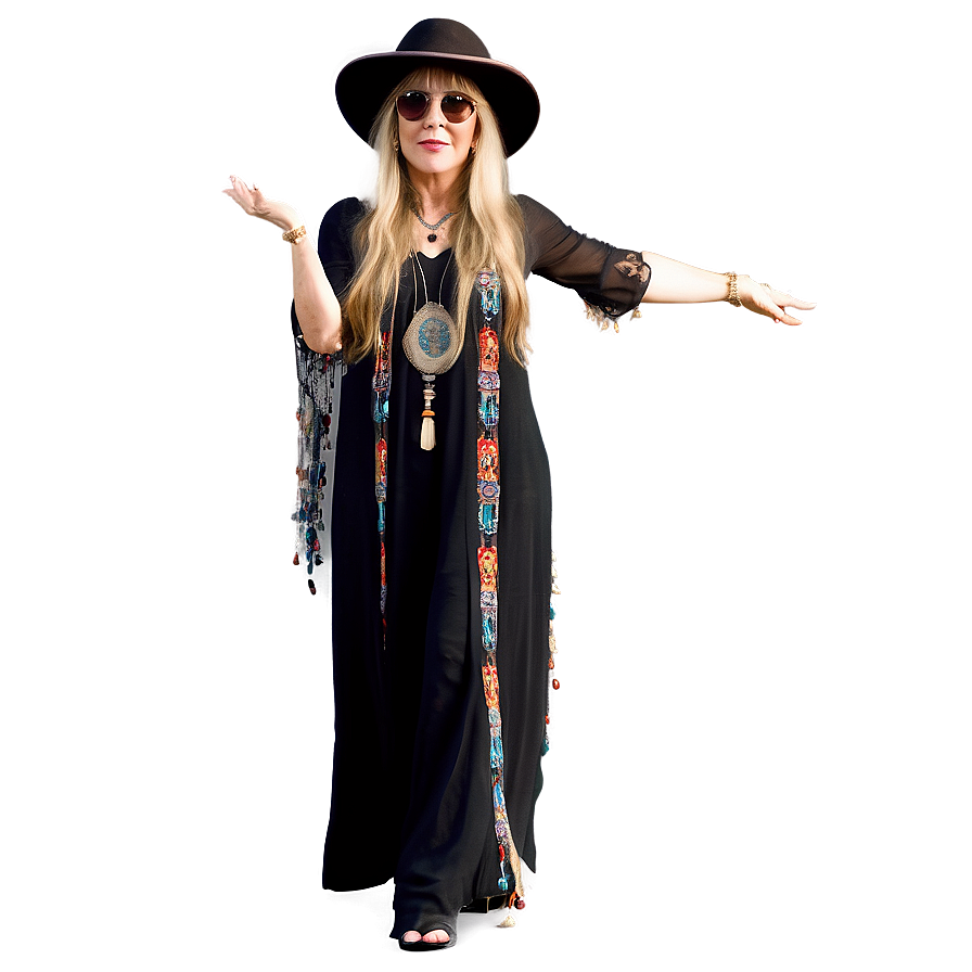 Stevie Nicks Bohemian Style Png 06252024 PNG