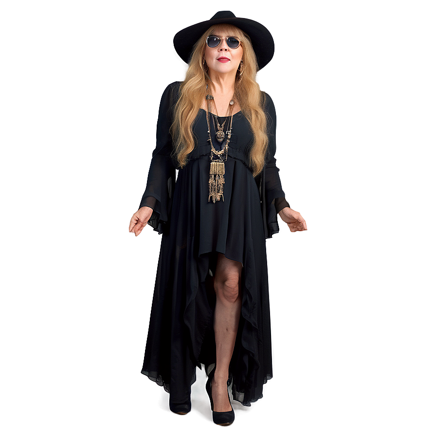 Stevie Nicks Fashion Icon Png 06252024 PNG