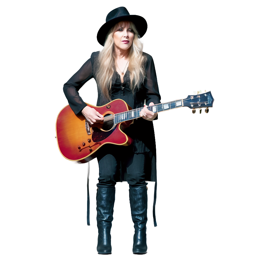 Stevie Nicks Guitar Playing Png Faf91 PNG