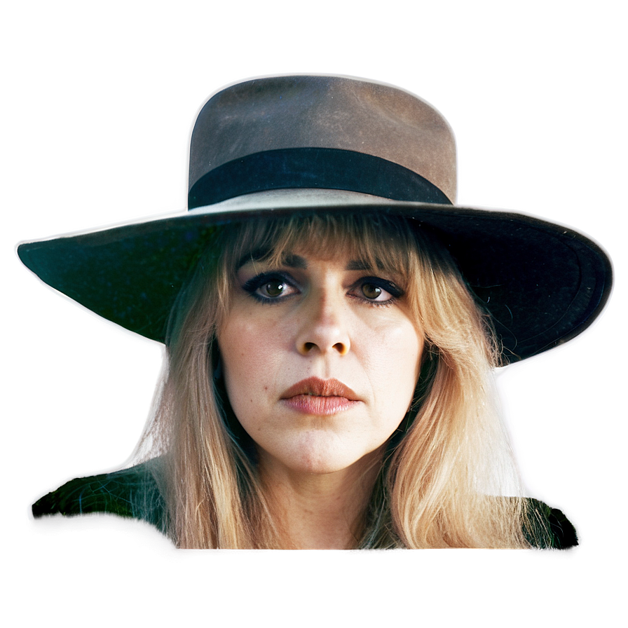 Stevie Nicks In Hat Png Mki88 PNG