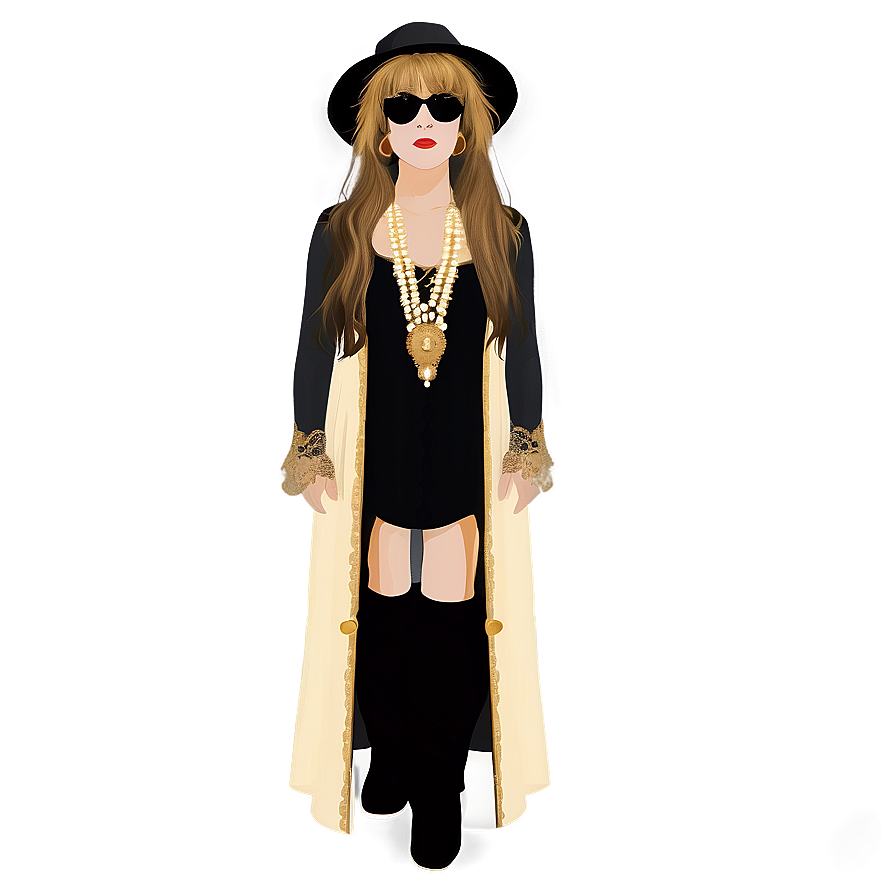 Stevie Nicks In Lace Png 95 PNG