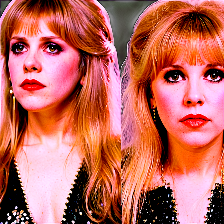 Stevie Nicks In Sequins Png 06252024 PNG