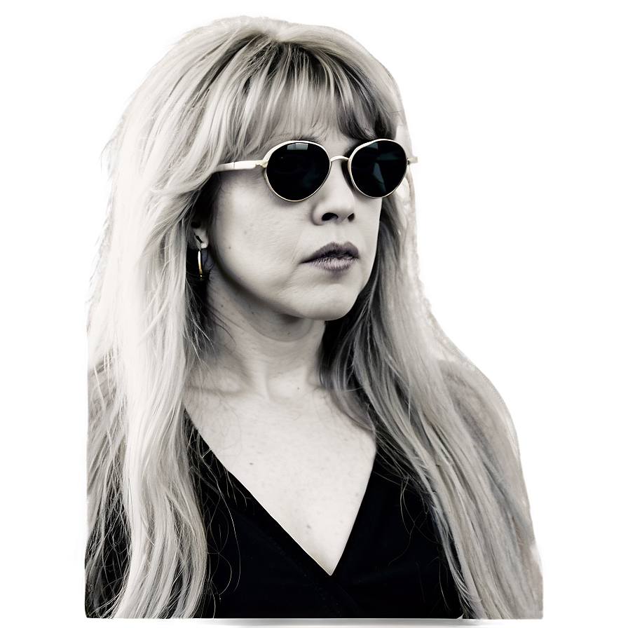 Stevie Nicks In Sunglasses Png 06252024 PNG