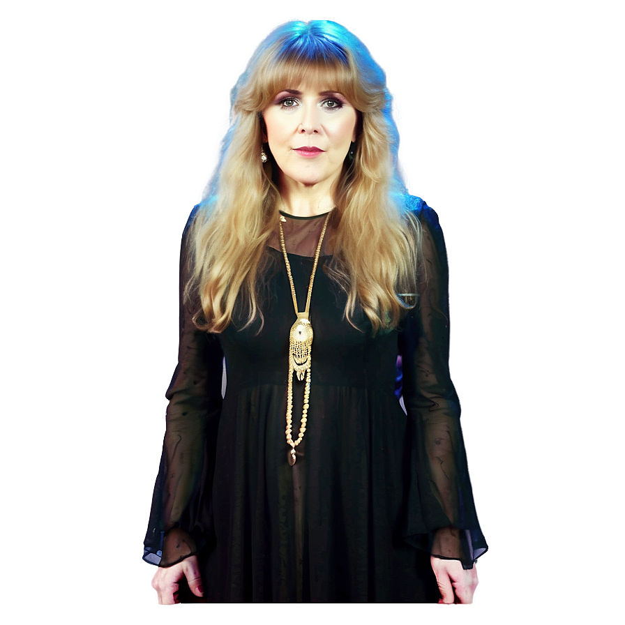 Stevie Nicks On Stage Png Kxj PNG