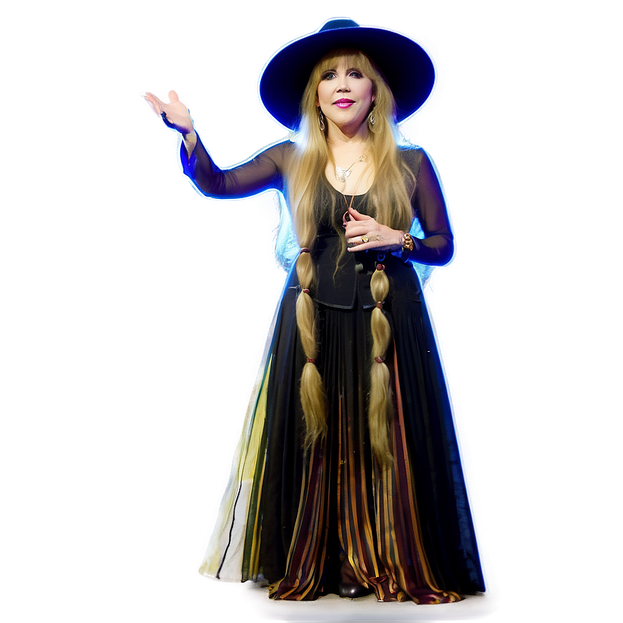 Stevie Nicks On Stage Png Xyj PNG