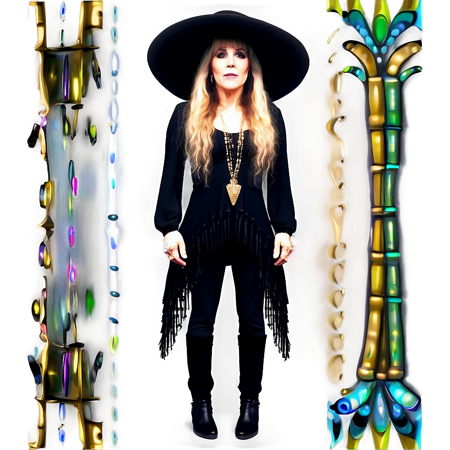 Stevie Nicks Personal Style Png 06252024 PNG