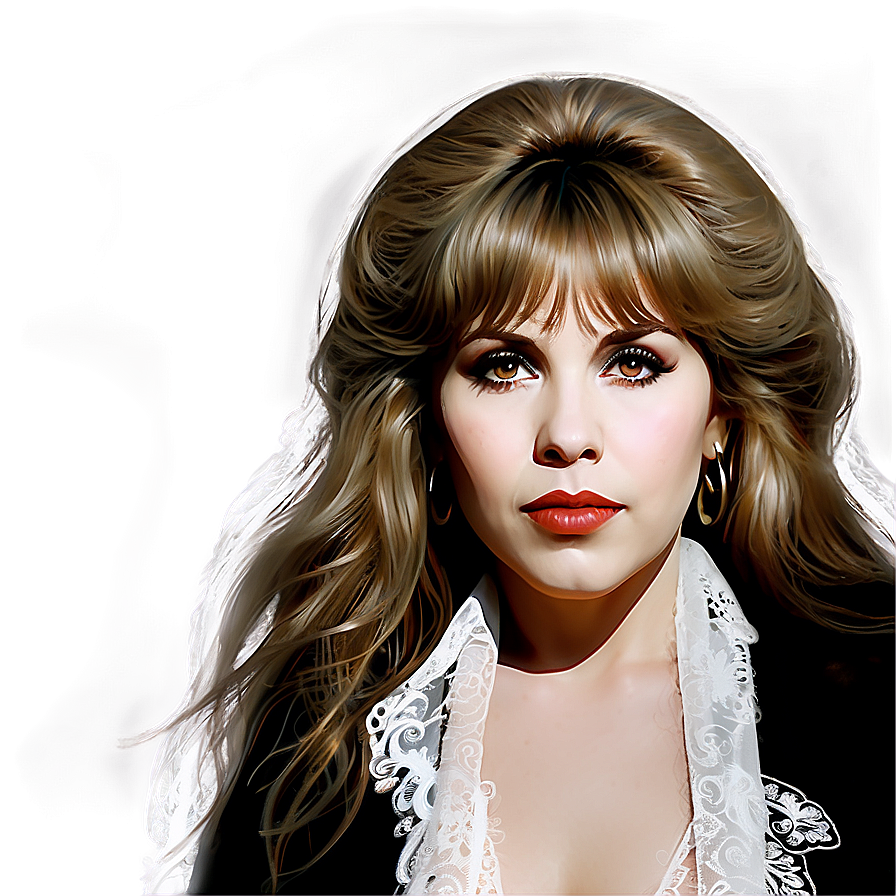 Stevie Nicks Portrait Png Hsg76 PNG